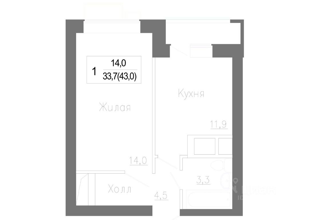 Apartment Sale, 44.1 sq. m. at Novoe Zamitino, Sadovaya ulitsa, derevnya Saburovo, Krasnogorsk Urban District, Moscow Region, Russia #1 Apartment Sale, 44.1 sq. m. at Novoe Zamitino, Sadovaya ulitsa, derevnya Saburovo, Krasnogorsk Urban District, Moscow Region, Russia #1