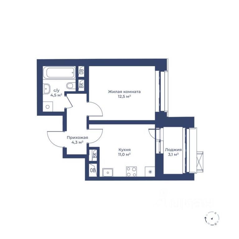 Apartment Sale, 33.9 sq. m. at Tsvetochny gorod, Magistralnaya ulitsa, Mytischi, Moscow Region, Russia #2 Apartment Sale, 33.9 sq. m. at Tsvetochny gorod, Magistralnaya ulitsa, Mytischi, Moscow Region, Russia #2