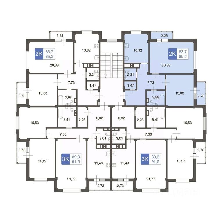 1-BD Apartment Sale, 64.1 sq. m. at Novo-Nikolskoe, derevnya Ivanovskoye, Pervomayskoye Settlement, Moscow, Russia #1