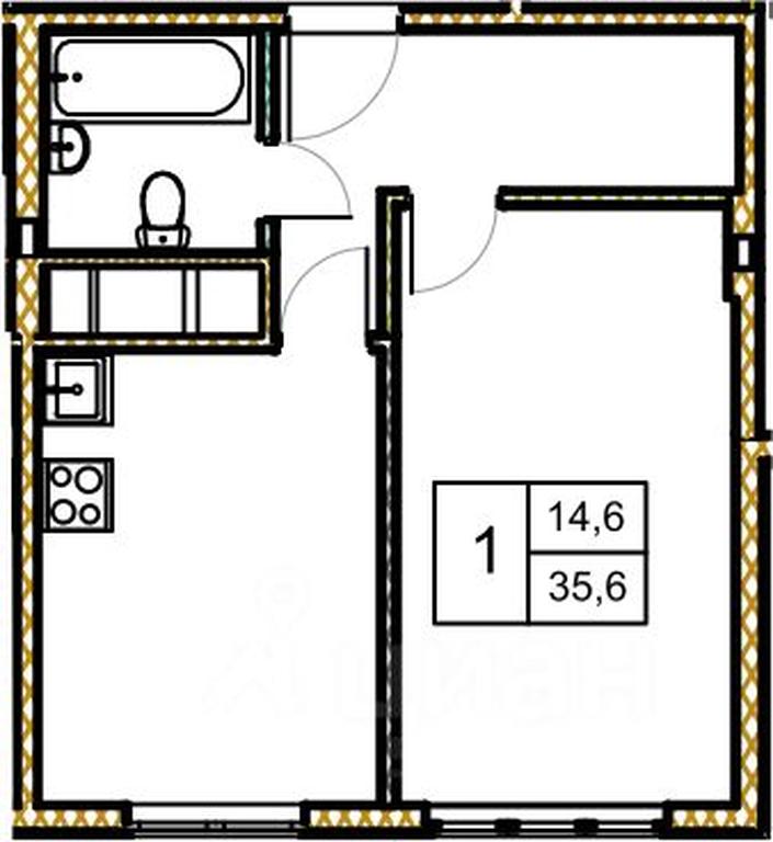 Apartment Sale, 35.8 sq. m. at Novoe Zamitino, Sadovaya ulitsa, derevnya Saburovo, Krasnogorsk Urban District, Moscow Region, Russia #2 Apartment Sale, 35.8 sq. m. at Novoe Zamitino, Sadovaya ulitsa, derevnya Saburovo, Krasnogorsk Urban District, Moscow Region, Russia #2