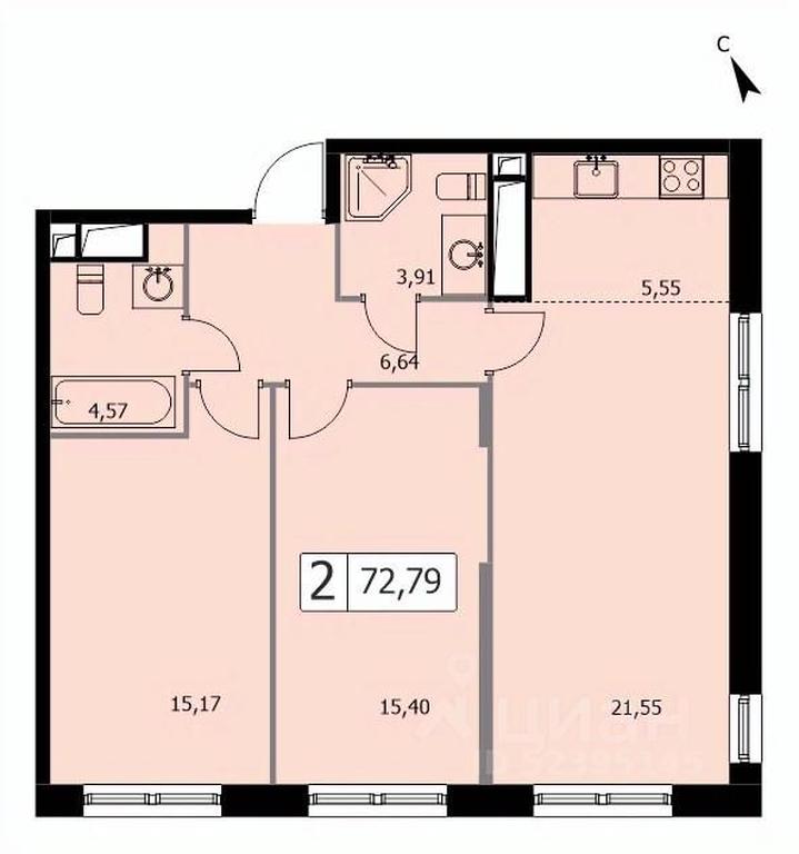 Продажа 1-комн. квартиры, 72,7 м² в ЖК «SELF (Сэлф)», 3-я Гражданская улица, 35, Москва, Россия #1 Продажа 1-комн. квартиры, 72,7 м² в ЖК «SELF (Сэлф)», 3-я Гражданская улица, 35, Москва, Россия #1