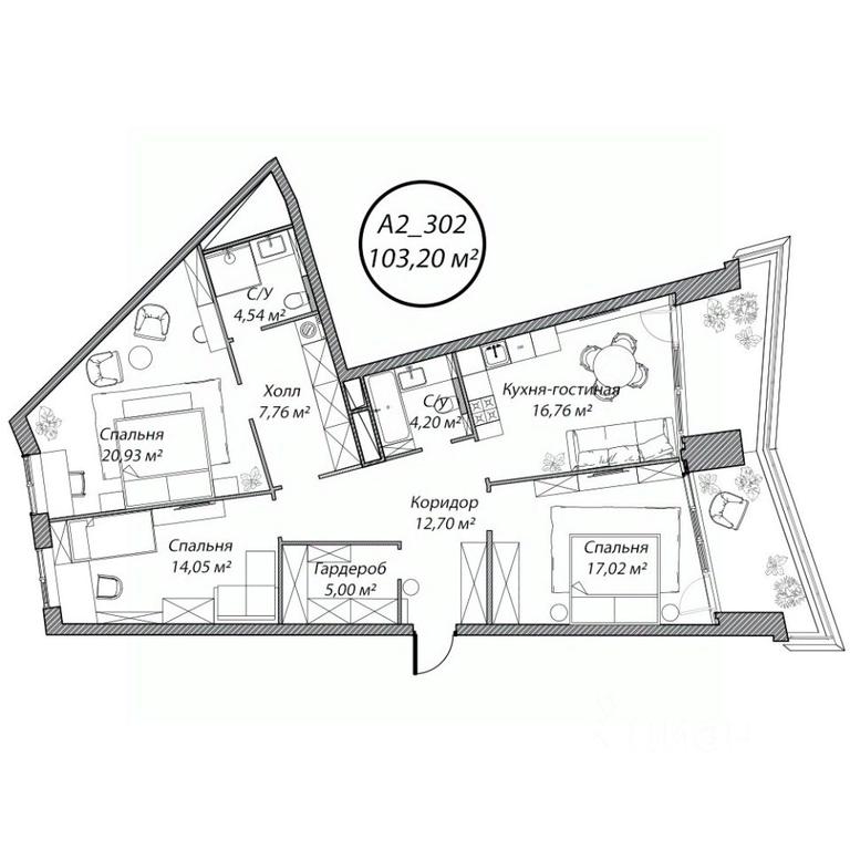 3-BD Apartment Sale, 103.2 sq. m. at Klubny dom Rublevo, 5th Myakininskaya Street, 20, Moscow, Russia #1 3-BD Apartment Sale, 103.2 sq. m. at Klubny dom Rublevo, 5th Myakininskaya Street, 20, Moscow, Russia #1