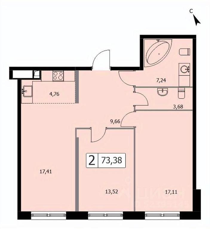 Продажа 1-комн. квартиры, 73,6 м² в ЖК «SELF (Сэлф)», 3-я Гражданская улица, 35, Москва, Россия #1 Продажа 1-комн. квартиры, 73,6 м² в ЖК «SELF (Сэлф)», 3-я Гражданская улица, 35, Москва, Россия #1