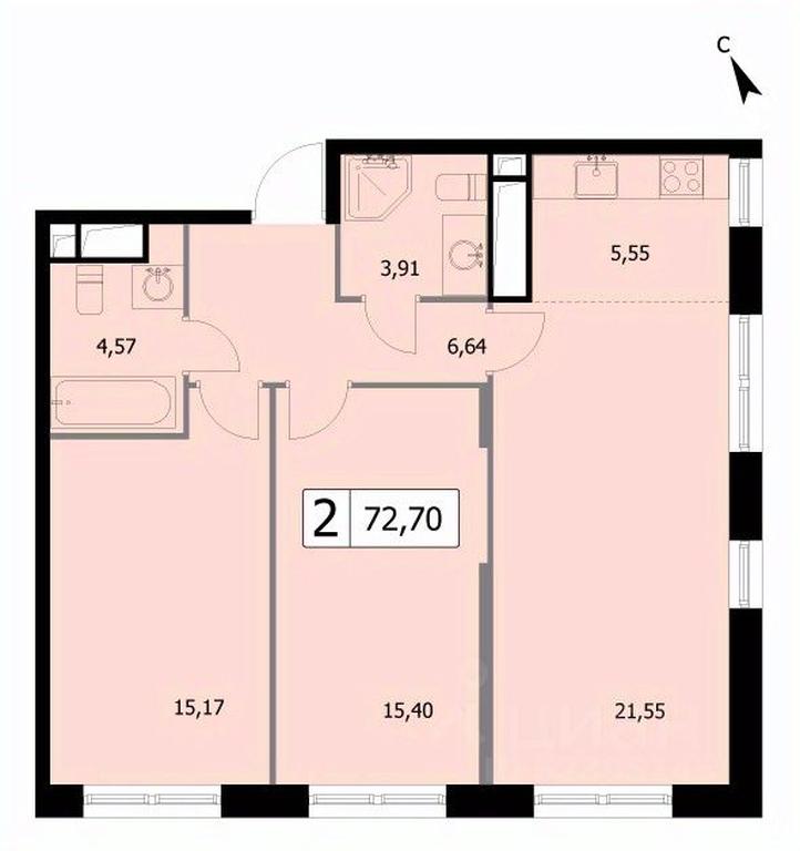 Продажа 1-комн. квартиры, 72,7 м² в ЖК «SELF (Сэлф)», 3-я Гражданская улица, 35, Москва, Россия #1 Продажа 1-комн. квартиры, 72,7 м² в ЖК «SELF (Сэлф)», 3-я Гражданская улица, 35, Москва, Россия #1