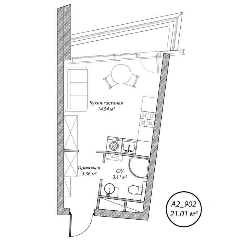 Apartment Sale, 21 sq. m. at Klubny dom Rublevo, 5th Myakininskaya Street, 20, Moscow, Russia #1 Apartment Sale, 21 sq. m. at Klubny dom Rublevo, 5th Myakininskaya Street, 20, Moscow, Russia #1
