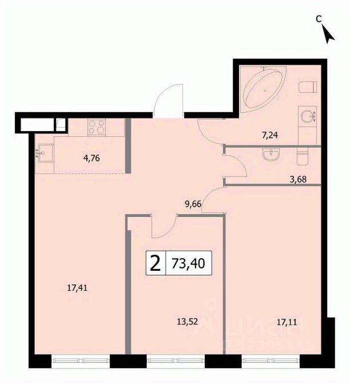 Продажа 1-комн. квартиры, 73,4 м² в ЖК «SELF (Сэлф)», 3-я Гражданская улица, 35, Москва, Россия #1 Продажа 1-комн. квартиры, 73,4 м² в ЖК «SELF (Сэлф)», 3-я Гражданская улица, 35, Москва, Россия #1