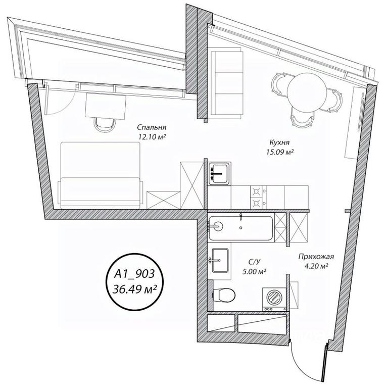 1-BD Apartment Sale, 36.5 sq. m. at Klubny dom Rublevo, 5th Myakininskaya Street, 20, Moscow, Russia #1 1-BD Apartment Sale, 36.5 sq. m. at Klubny dom Rublevo, 5th Myakininskaya Street, 20, Moscow, Russia #1