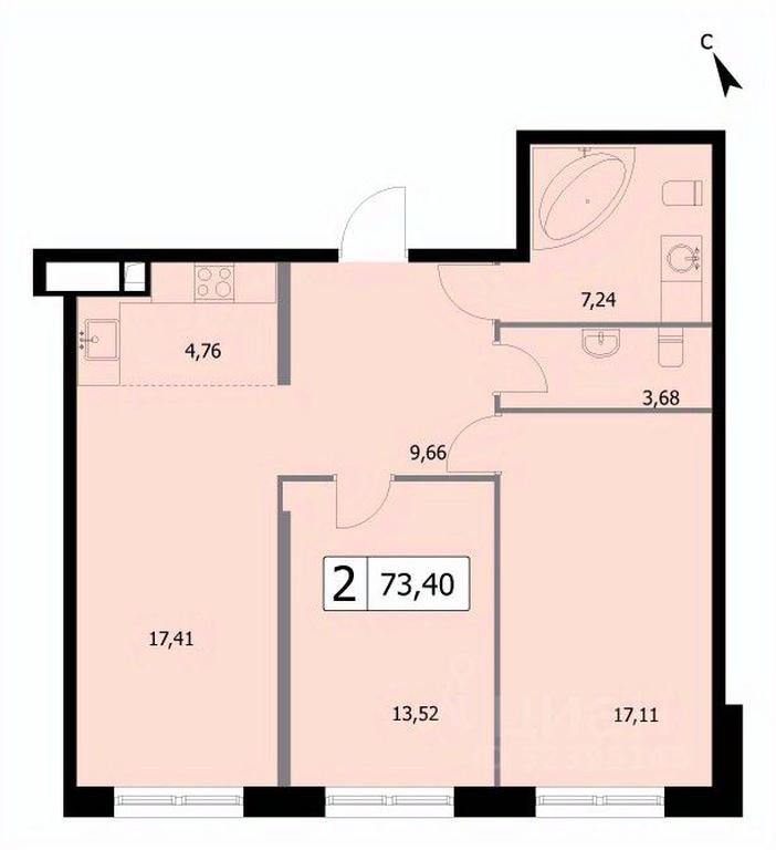 Продажа 1-комн. квартиры, 73,4 м² в ЖК «SELF (Сэлф)», 3-я Гражданская улица, 35, Москва, Россия #1 Продажа 1-комн. квартиры, 73,4 м² в ЖК «SELF (Сэлф)», 3-я Гражданская улица, 35, Москва, Россия #1