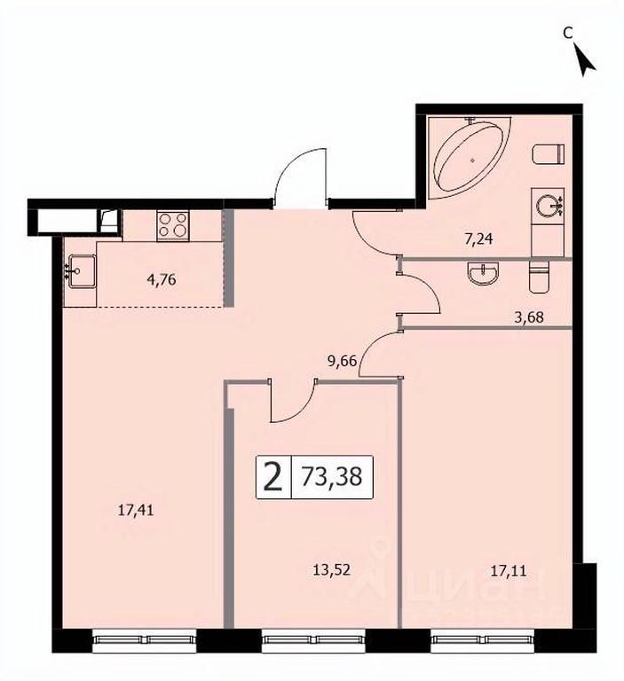 Продажа 1-комн. квартиры, 73,3 м² в ЖК «SELF (Сэлф)», 3-я Гражданская улица, 35, Москва, Россия #1 Продажа 1-комн. квартиры, 73,3 м² в ЖК «SELF (Сэлф)», 3-я Гражданская улица, 35, Москва, Россия #1