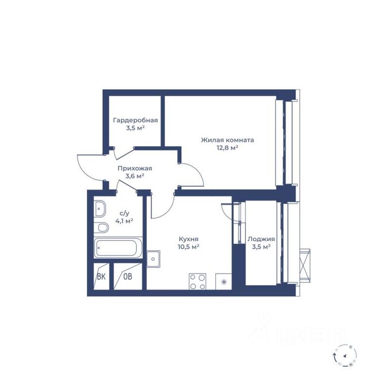 Apartment Sale, 36.3 sq. m. at Tsvetochny gorod, Magistralnaya ulitsa, Mytischi, Moscow Region, Russia #2 Apartment Sale, 36.3 sq. m. at Tsvetochny gorod, Magistralnaya ulitsa, Mytischi, Moscow Region, Russia #2