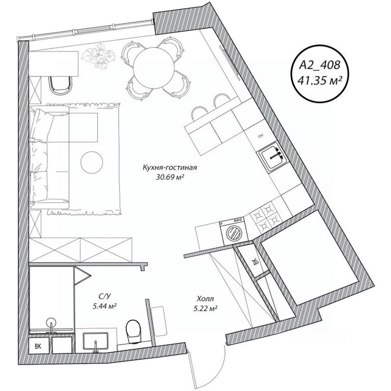 Apartment Sale, 41.35 sq. m. at Klubny dom Rublevo, 5th Myakininskaya Street, 20, Moscow, Russia #1 Apartment Sale, 41.35 sq. m. at Klubny dom Rublevo, 5th Myakininskaya Street, 20, Moscow, Russia #1