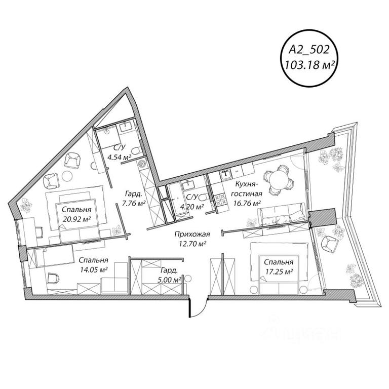3-BD Apartment Sale, 103.2 sq. m. at Klubny dom Rublevo, 5th Myakininskaya Street, 20, Moscow, Russia #1 3-BD Apartment Sale, 103.2 sq. m. at Klubny dom Rublevo, 5th Myakininskaya Street, 20, Moscow, Russia #1