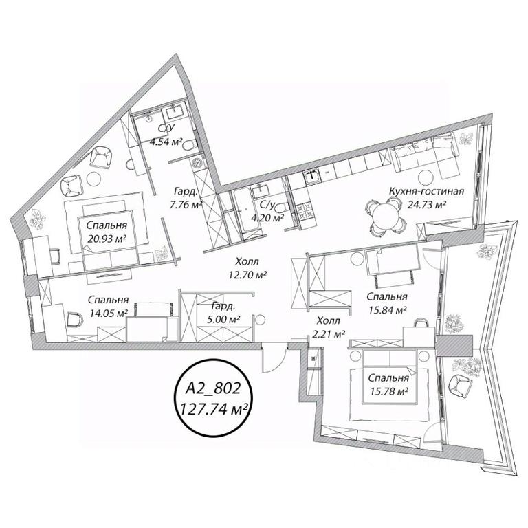 4-BD Apartment Sale, 128.7 sq. m. at Klubny dom Rublevo, 5th Myakininskaya Street, 20, Moscow, Russia #1 4-BD Apartment Sale, 128.7 sq. m. at Klubny dom Rublevo, 5th Myakininskaya Street, 20, Moscow, Russia #1