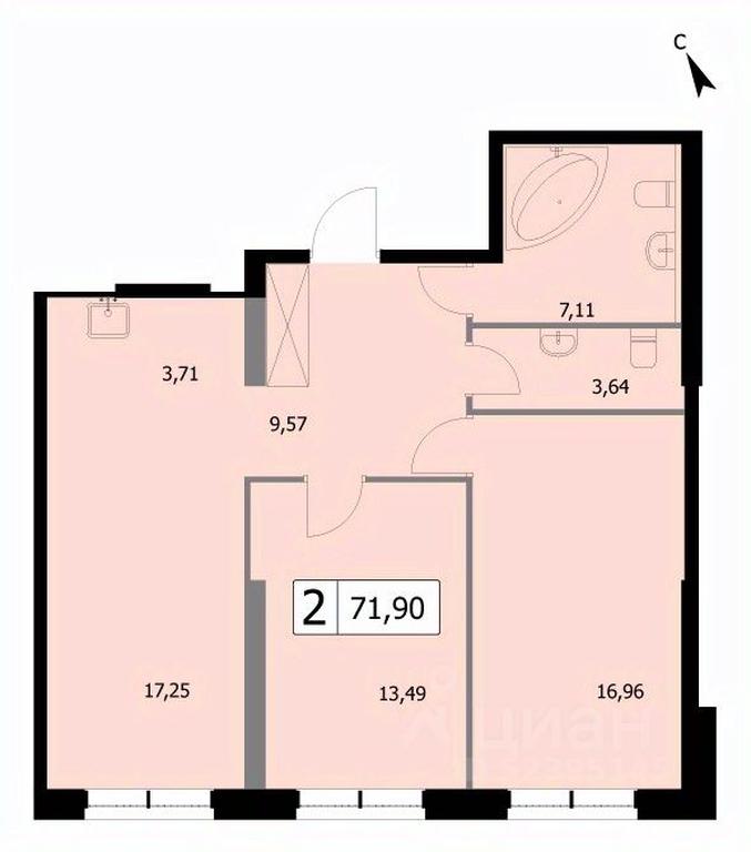1-BD Apartment Sale, 71.9 sq. m. at SELF (Self), 3rd Grazhdanskaya Street, 35, Moscow, Russia #1 1-BD Apartment Sale, 71.9 sq. m. at SELF (Self), 3rd Grazhdanskaya Street, 35, Moscow, Russia #1