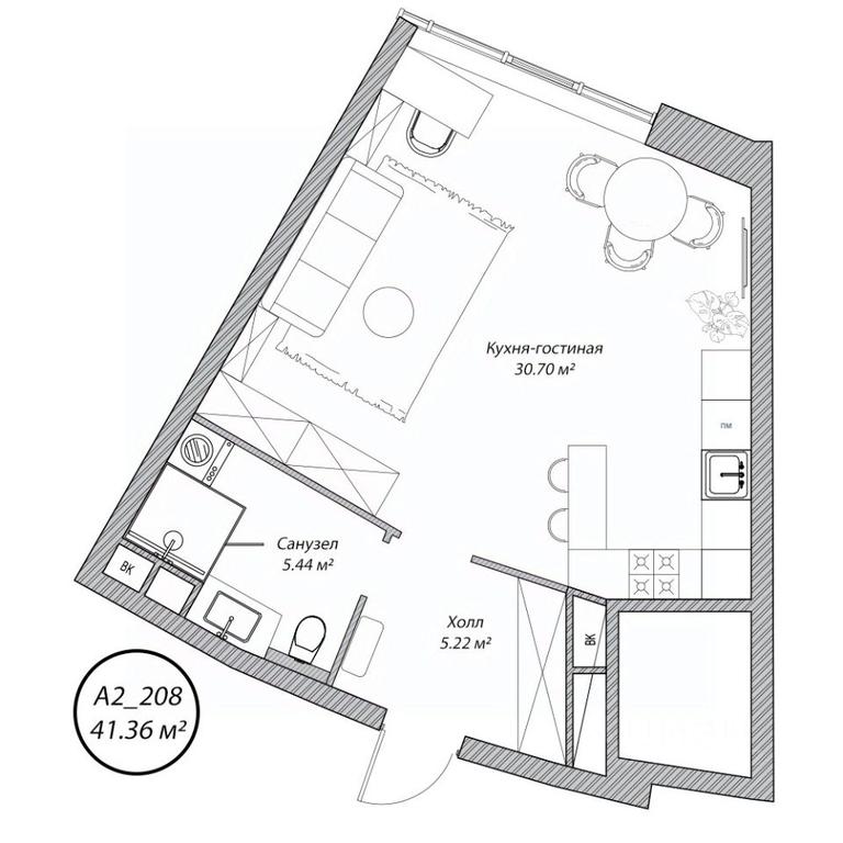 Apartment Sale, 41.4 sq. m. at Klubny dom Rublevo, 5th Myakininskaya Street, 20, Moscow, Russia #1 Apartment Sale, 41.4 sq. m. at Klubny dom Rublevo, 5th Myakininskaya Street, 20, Moscow, Russia #1