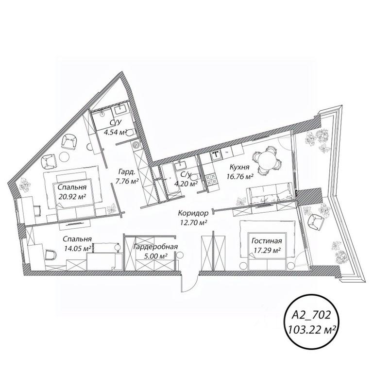 3-BD Apartment Sale, 103.3平方米 at Klubny dom Rublevo, 5th Myakininskaya Street, 20, Moscow, Russia #1 3-BD Apartment Sale, 103.3平方米 at Klubny dom Rublevo, 5th Myakininskaya Street, 20, Moscow, Russia #1