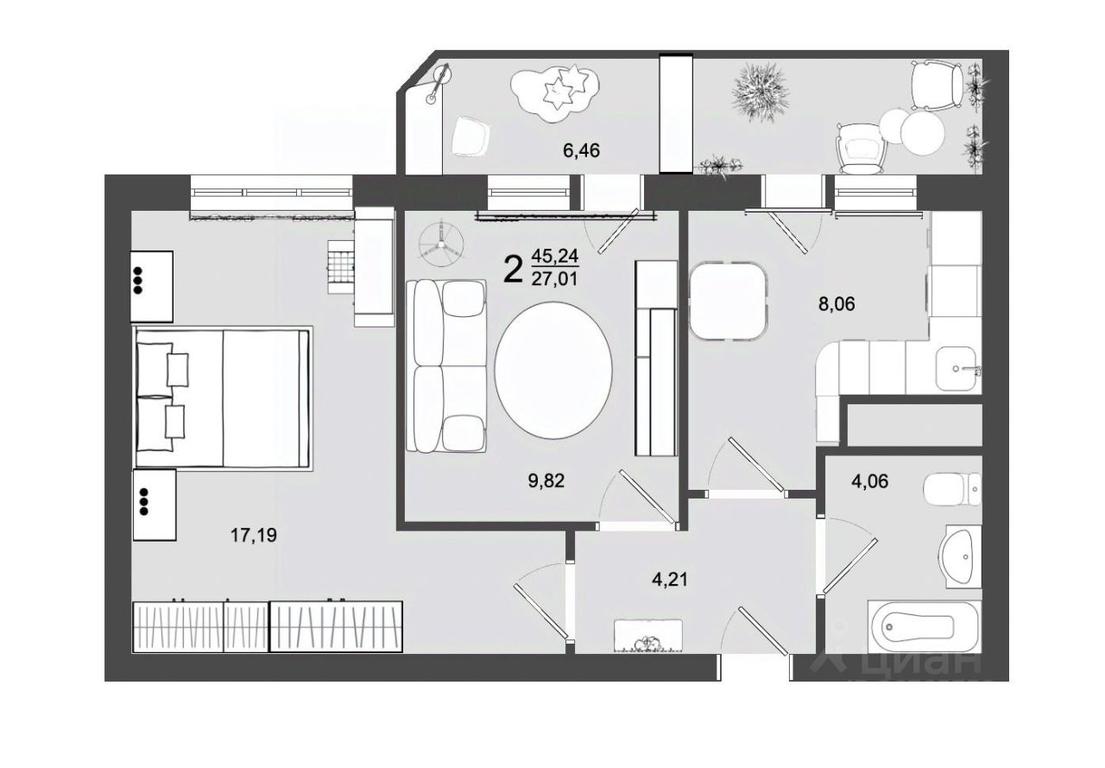 1-BD Apartment Sale, 45.24 sq. m. at Maydanovo Park, Klin, Moscow Region, Russia #1 1-BD Apartment Sale, 45.24 sq. m. at Maydanovo Park, Klin, Moscow Region, Russia #1