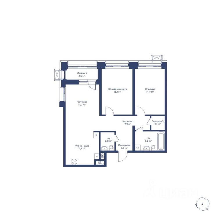 2-BD Apartment Sale, 82.6 sq. m. at Tsvetochny gorod, Magistralnaya ulitsa, Mytischi, Moscow Region, Russia #2 2-BD Apartment Sale, 82.6 sq. m. at Tsvetochny gorod, Magistralnaya ulitsa, Mytischi, Moscow Region, Russia #2