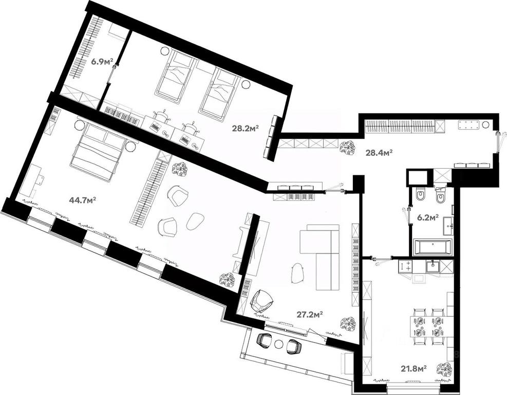 2-BD Apartment Sale, 166.3 sq. m. at River House (River Khaus), Sovetskaya ulitsa, 60, Schyolkovo, Moscow Region, Russia #1 2-BD Apartment Sale, 166.3 sq. m. at River House (River Khaus), Sovetskaya ulitsa, 60, Schyolkovo, Moscow Region, Russia #1