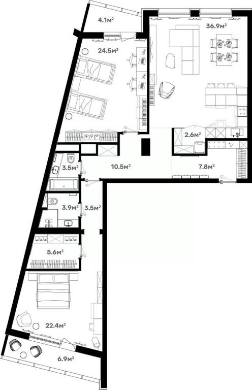 2-BD Apartment Sale, 131.3 sq. m. at River House (River Khaus), Sovetskaya ulitsa, 60, Schyolkovo, Moscow Region, Russia #1 2-BD Apartment Sale, 131.3 sq. m. at River House (River Khaus), Sovetskaya ulitsa, 60, Schyolkovo, Moscow Region, Russia #1