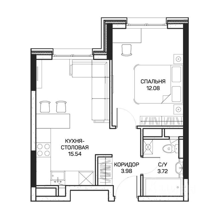 Apartment Sale, 35.8 sq. m. at Clementine (Klementin), Korneychuka Street, 27, Moscow, Russia #1 Apartment Sale, 35.8 sq. m. at Clementine (Klementin), Korneychuka Street, 27, Moscow, Russia #1