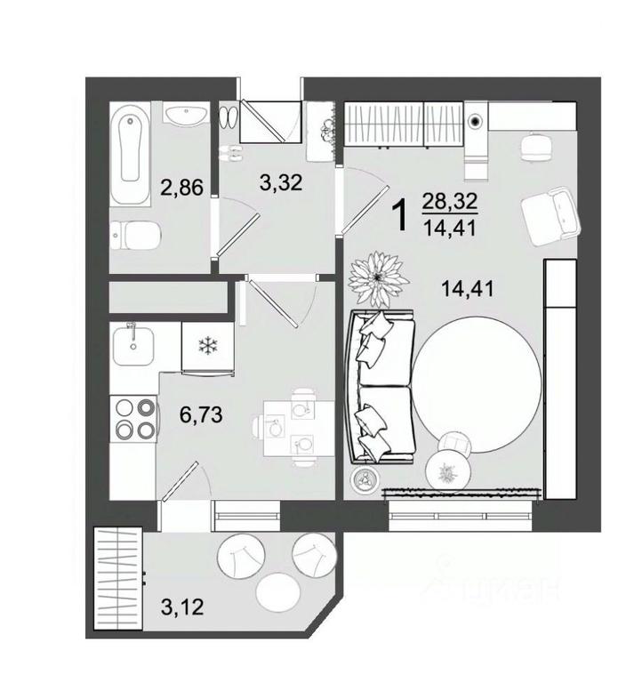 Apartment Sale, 28.32 sq. m. at Maydanovo Park, Klin, Moscow Region, Russia #1 Apartment Sale, 28.32 sq. m. at Maydanovo Park, Klin, Moscow Region, Russia #1