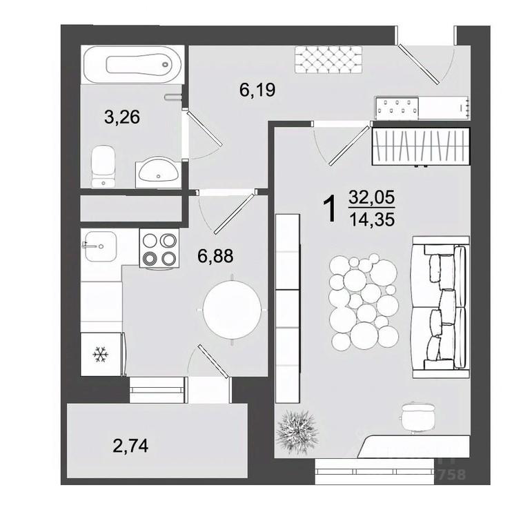 Apartment Sale, 32.05 sq. m. at Maydanovo Park, Klin, Moscow Region, Russia #1 Apartment Sale, 32.05 sq. m. at Maydanovo Park, Klin, Moscow Region, Russia #1