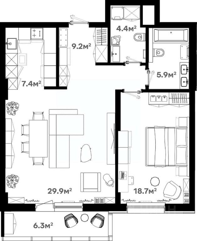 1-BD Apartment Sale, 78.6 sq. m. at River House (River Khaus), Sovetskaya ulitsa, 60, Schyolkovo, Moscow Region, Russia #1 1-BD Apartment Sale, 78.6 sq. m. at River House (River Khaus), Sovetskaya ulitsa, 60, Schyolkovo, Moscow Region, Russia #1