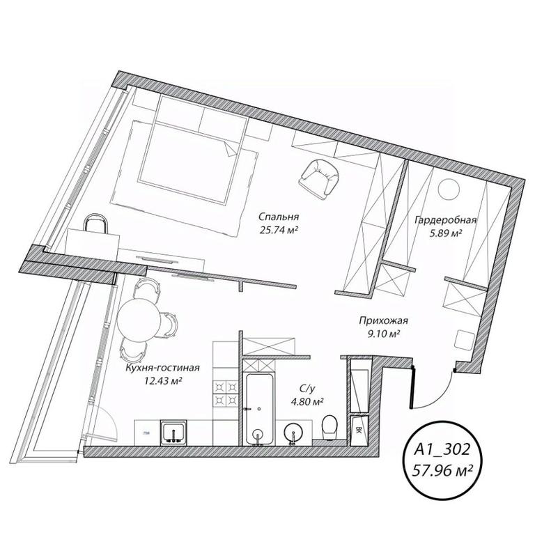 1-BD Apartment Sale, 58 sq. m. at Klubny dom Rublevo, 5th Myakininskaya Street, 20, Moscow, Russia #1 1-BD Apartment Sale, 58 sq. m. at Klubny dom Rublevo, 5th Myakininskaya Street, 20, Moscow, Russia #1
