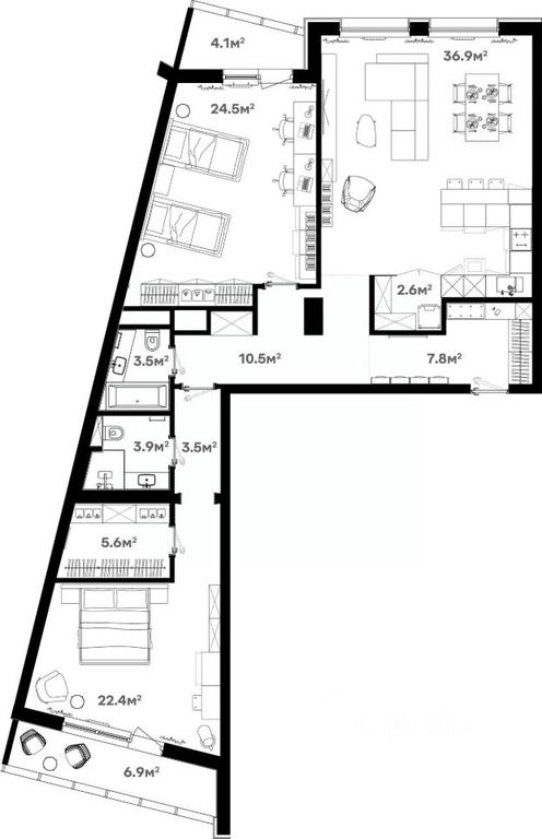 2-BD Apartment Sale, 131.4 sq. m. at River House (River Khaus), Sovetskaya ulitsa, 60, Schyolkovo, Moscow Region, Russia #1 2-BD Apartment Sale, 131.4 sq. m. at River House (River Khaus), Sovetskaya ulitsa, 60, Schyolkovo, Moscow Region, Russia #1
