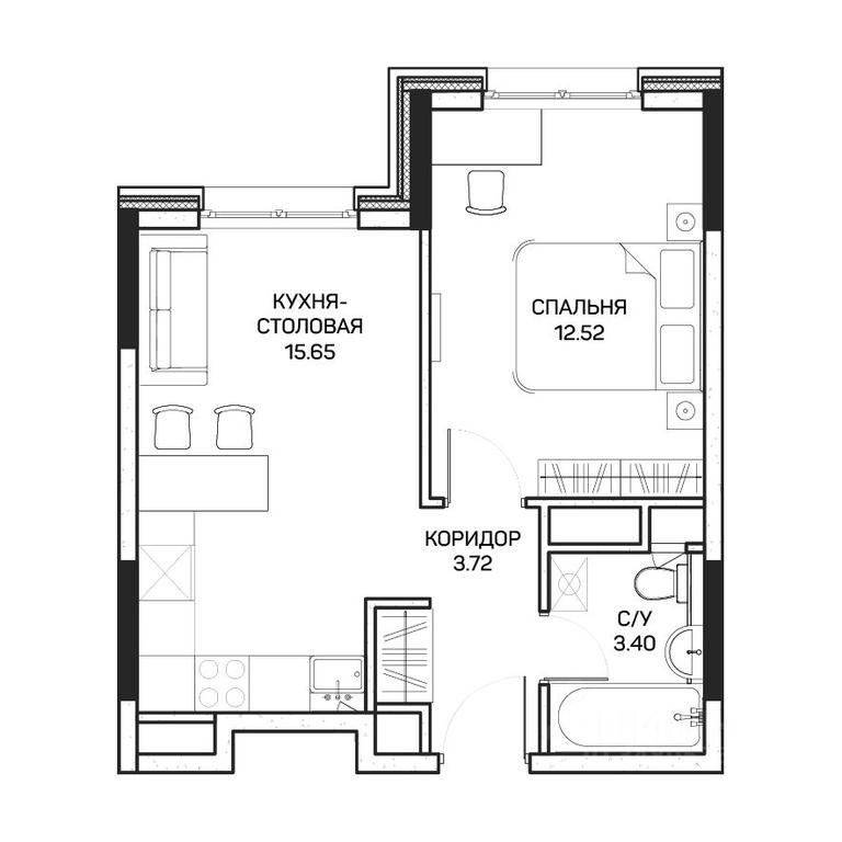 Apartment Sale, 35.3 sq. m. at Clementine (Klementin), Korneychuka Street, 27, Moscow, Russia #1 Apartment Sale, 35.3 sq. m. at Clementine (Klementin), Korneychuka Street, 27, Moscow, Russia #1