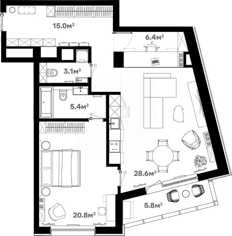 1-BD Apartment Sale, 84.7 sq. m. at River House (River Khaus), Sovetskaya ulitsa, 60, Schyolkovo, Moscow Region, Russia #1 1-BD Apartment Sale, 84.7 sq. m. at River House (River Khaus), Sovetskaya ulitsa, 60, Schyolkovo, Moscow Region, Russia #1