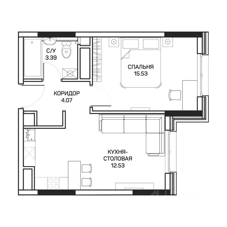 Apartment Sale, 36.2 sq. m. at Clementine (Klementin), Korneychuka Street, 27, Moscow, Russia #1 Apartment Sale, 36.2 sq. m. at Clementine (Klementin), Korneychuka Street, 27, Moscow, Russia #1