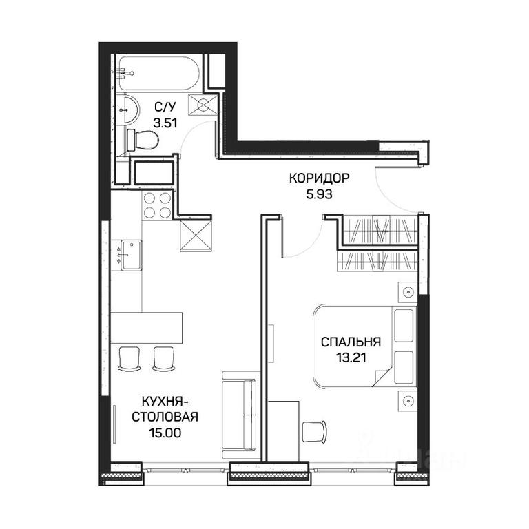 Apartment Sale, 37.9 sq. m. at Clementine (Klementin), Korneychuka Street, 27, Moscow, Russia #1 Apartment Sale, 37.9 sq. m. at Clementine (Klementin), Korneychuka Street, 27, Moscow, Russia #1