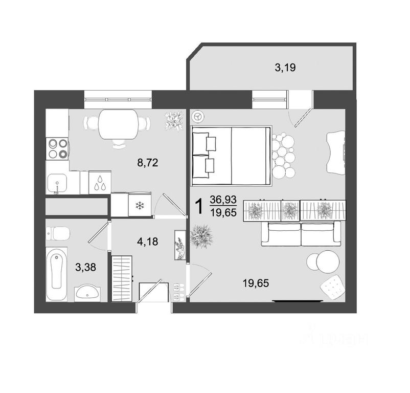 Apartment Sale, 36.93 sq. m. at Maydanovo Park, Klin, Moscow Region, Russia #1 Apartment Sale, 36.93 sq. m. at Maydanovo Park, Klin, Moscow Region, Russia #1