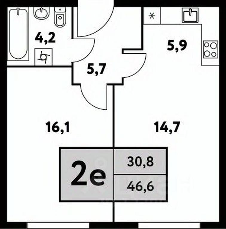 1-BD Apartment Sale, 46.6 sq. m. at Festival park-2, Festivalnaya Street, Moscow, Russia #1 1-BD Apartment Sale, 46.6 sq. m. at Festival park-2, Festivalnaya Street, Moscow, Russia #1