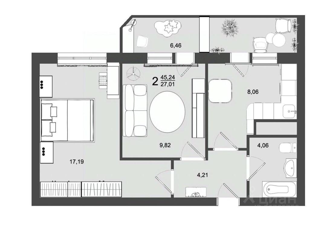 1-BD Apartment Sale, 45.24 sq. m. at Maydanovo Park, Klin, Moscow Region, Russia #1 1-BD Apartment Sale, 45.24 sq. m. at Maydanovo Park, Klin, Moscow Region, Russia #1