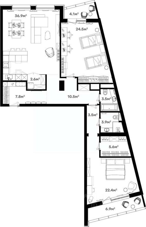 2-BD Apartment Sale, 131.9 sq. m. at River House (River Khaus), Sovetskaya ulitsa, 60, Schyolkovo, Moscow Region, Russia #1 2-BD Apartment Sale, 131.9 sq. m. at River House (River Khaus), Sovetskaya ulitsa, 60, Schyolkovo, Moscow Region, Russia #1