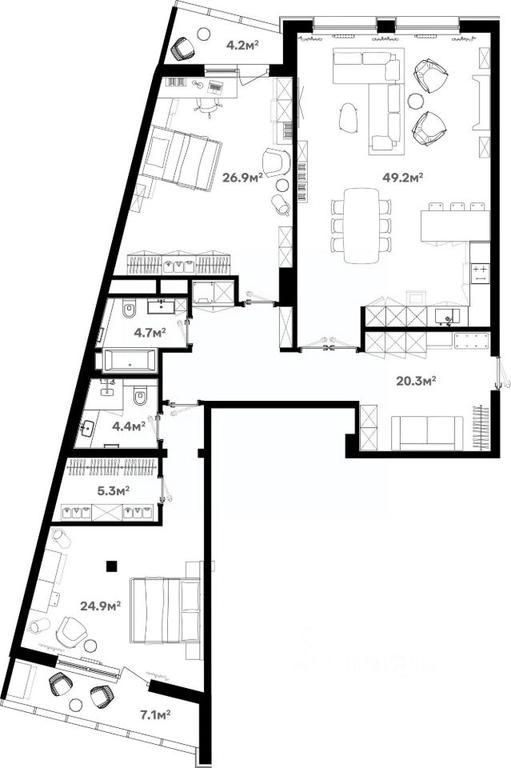 2-BD Apartment Sale, 150.7 sq. m. at River House (River Khaus), Sovetskaya ulitsa, 60, Schyolkovo, Moscow Region, Russia #1 2-BD Apartment Sale, 150.7 sq. m. at River House (River Khaus), Sovetskaya ulitsa, 60, Schyolkovo, Moscow Region, Russia #1