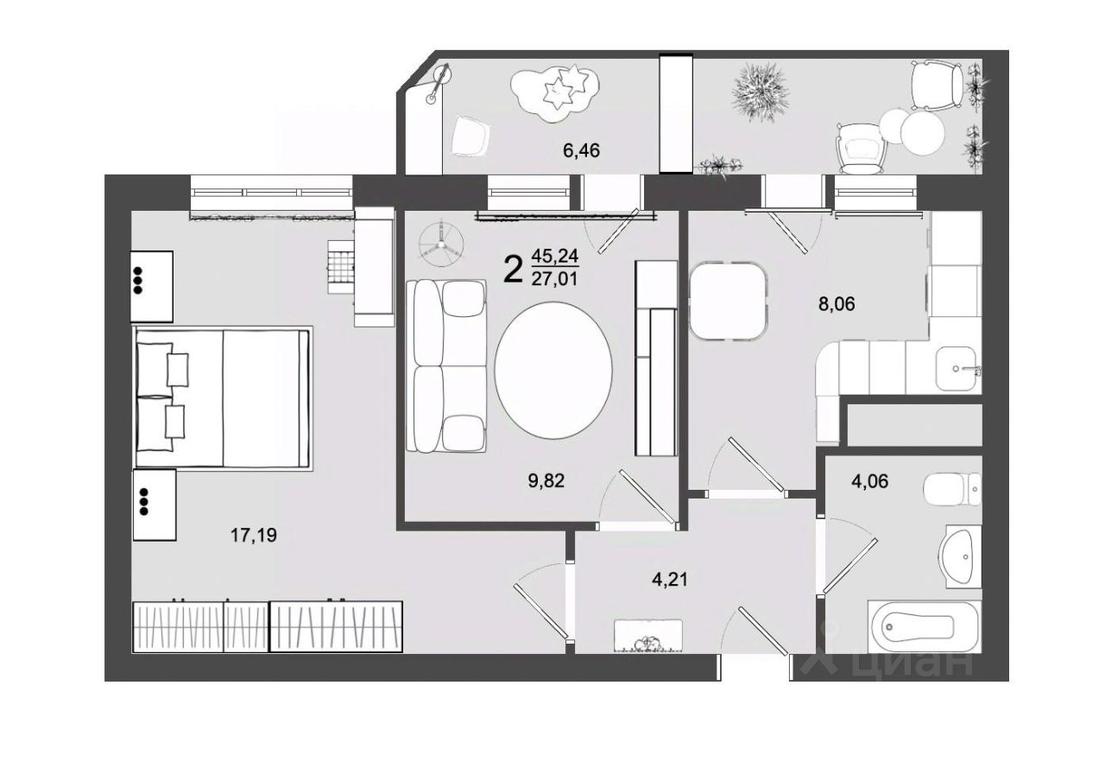 1-BD Apartment Sale, 45.24 sq. m. at Maydanovo Park, Klin, Moscow Region, Russia #1 1-BD Apartment Sale, 45.24 sq. m. at Maydanovo Park, Klin, Moscow Region, Russia #1