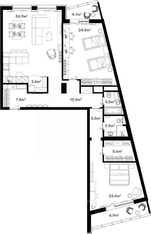 2-BD Apartment Sale, 131.7 sq. m. at River House (River Khaus), Sovetskaya ulitsa, 60, Schyolkovo, Moscow Region, Russia #1 2-BD Apartment Sale, 131.7 sq. m. at River House (River Khaus), Sovetskaya ulitsa, 60, Schyolkovo, Moscow Region, Russia #1