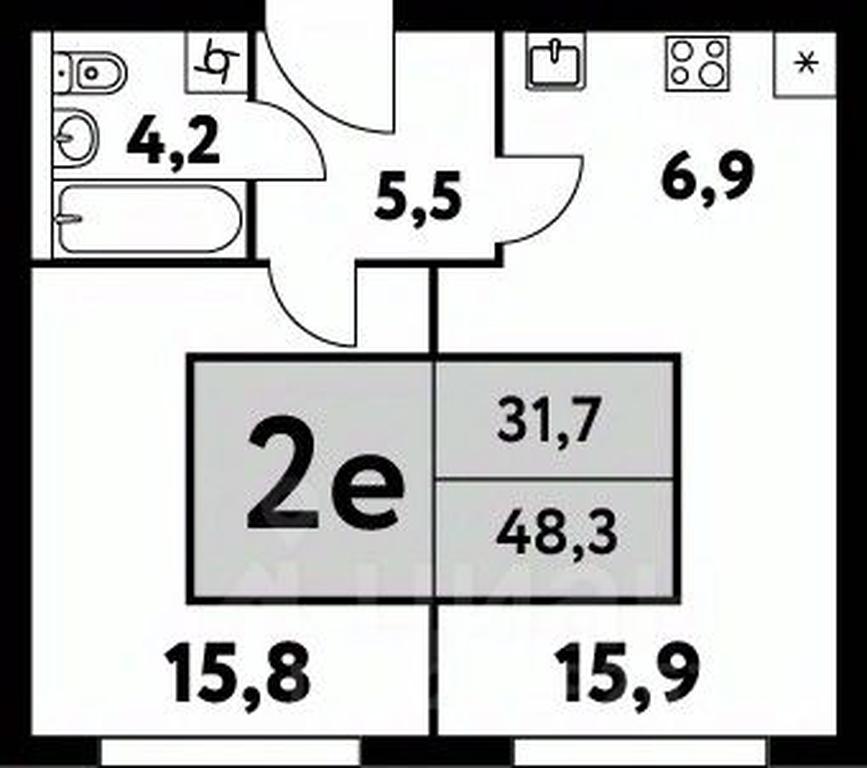 1-BD Apartment Sale, 48.3 sq. m. at Festival park-2, Festivalnaya Street, Moscow, Russia #1 1-BD Apartment Sale, 48.3 sq. m. at Festival park-2, Festivalnaya Street, Moscow, Russia #1