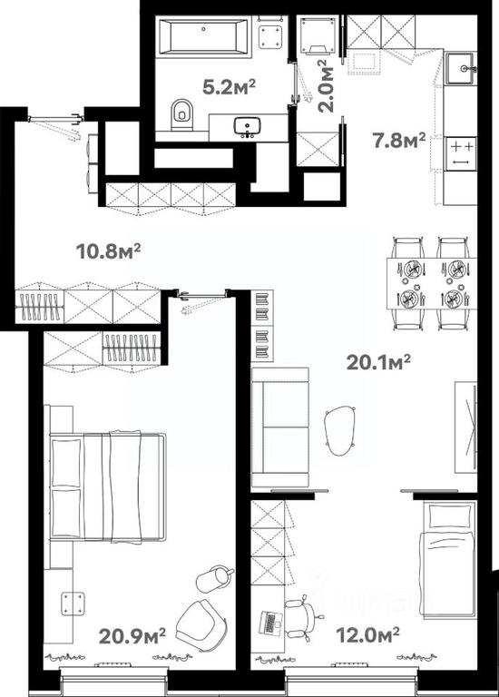 1-BD Apartment Sale, 81 sq. m. at River House (River Khaus), Sovetskaya ulitsa, 60, Schyolkovo, Moscow Region, Russia #1 1-BD Apartment Sale, 81 sq. m. at River House (River Khaus), Sovetskaya ulitsa, 60, Schyolkovo, Moscow Region, Russia #1
