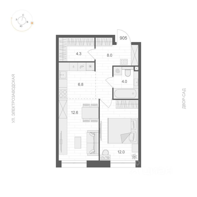 Apartment Sale, 47.7 sq. m. at ARTEL (Artel), Elektrozavodskaya Street, Moscow, Russia #1 Apartment Sale, 47.7 sq. m. at ARTEL (Artel), Elektrozavodskaya Street, Moscow, Russia #1