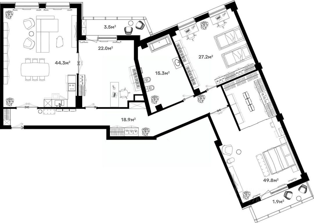 Продажа 3-комн. квартиры, 182,7 м² в ЖК «River House (Ривер Хаус)», Советская улица, 60, Щёлково, Московская область, Россия #1 Продажа 3-комн. квартиры, 182,7 м² в ЖК «River House (Ривер Хаус)», Советская улица, 60, Щёлково, Московская область, Россия #1