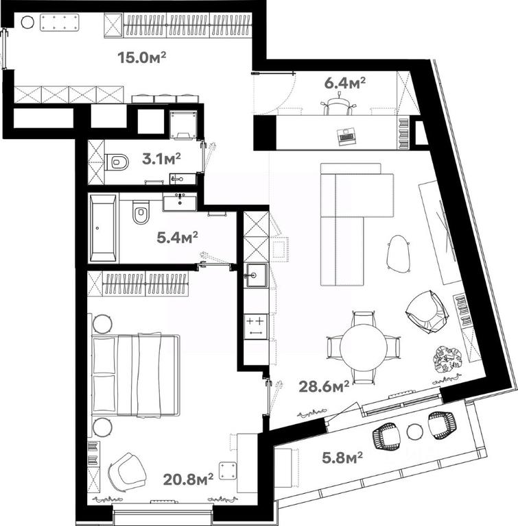 1-BD Apartment Sale, 85.9 sq. m. at River House (River Khaus), Sovetskaya ulitsa, 60, Schyolkovo, Moscow Region, Russia #1 1-BD Apartment Sale, 85.9 sq. m. at River House (River Khaus), Sovetskaya ulitsa, 60, Schyolkovo, Moscow Region, Russia #1