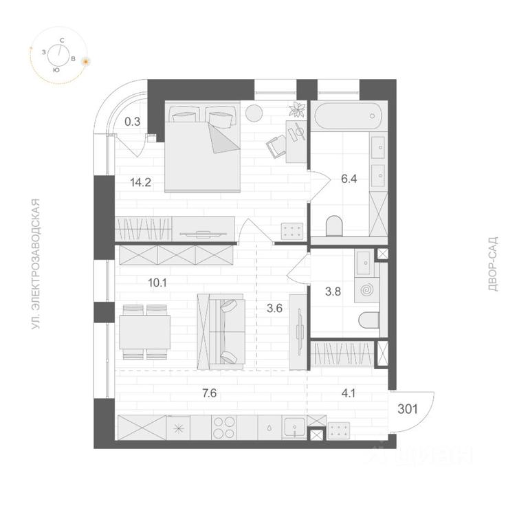 Apartment Sale, 49.95 sq. m. at ARTEL (Artel), Elektrozavodskaya Street, Moscow, Russia #1 Apartment Sale, 49.95 sq. m. at ARTEL (Artel), Elektrozavodskaya Street, Moscow, Russia #1