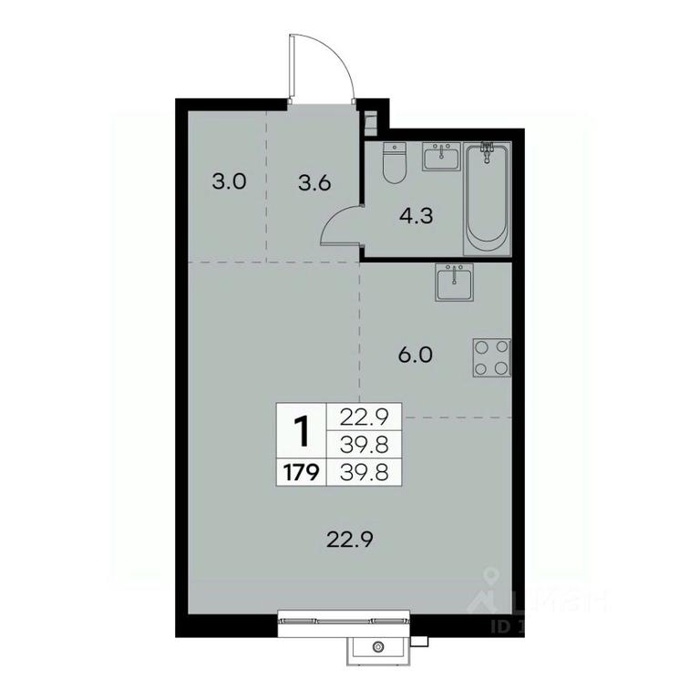 Apartment Sale, 39.8 sq. m. at Kurkino 15, Kurkinskoye Highway, 15, Moscow, Russia #1 Apartment Sale, 39.8 sq. m. at Kurkino 15, Kurkinskoye Highway, 15, Moscow, Russia #1