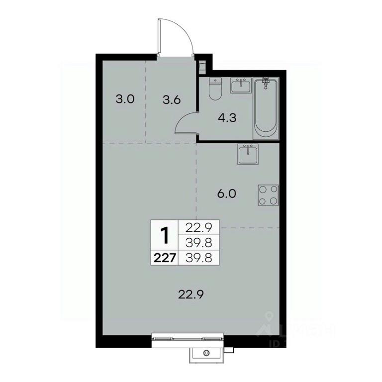 Apartment Sale, 39.8 sq. m. at Kurkino 15, Kurkinskoye Highway, 15, Moscow, Russia #2 Apartment Sale, 39.8 sq. m. at Kurkino 15, Kurkinskoye Highway, 15, Moscow, Russia #2