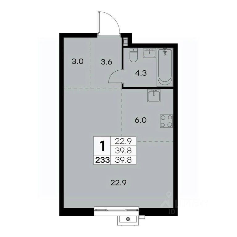Apartment Sale, 39.8 sq. m. at Kurkino 15, Kurkinskoye Highway, 15, Moscow, Russia #2 Apartment Sale, 39.8 sq. m. at Kurkino 15, Kurkinskoye Highway, 15, Moscow, Russia #2